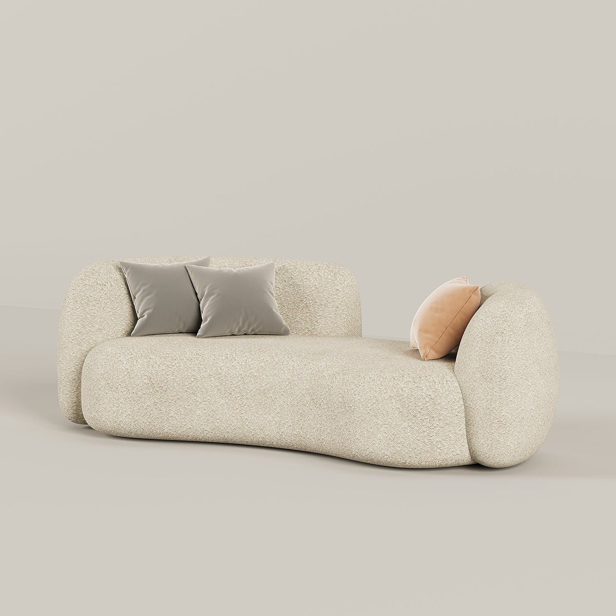 Tuxedo 3 Seater Boucle Upholstery