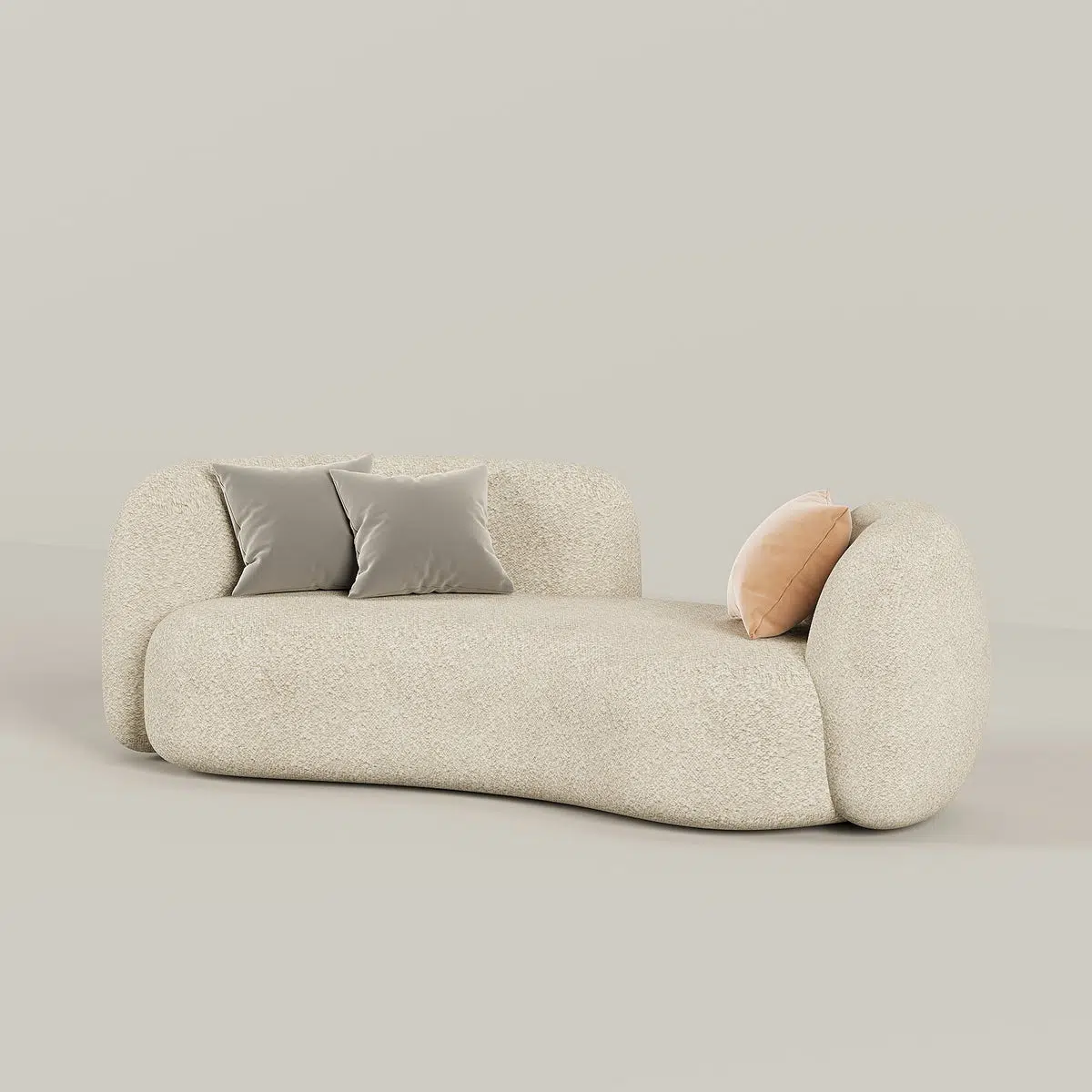 Tuxedo 3 Seater Boucle Upholstery