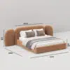 Vail Velvet Upholstery Bed