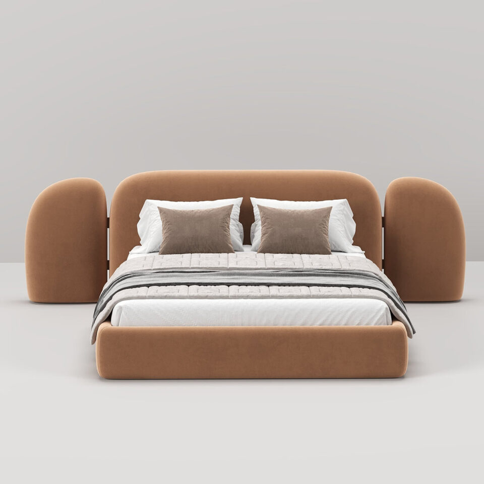 Vail Velvet Upholstery Bed