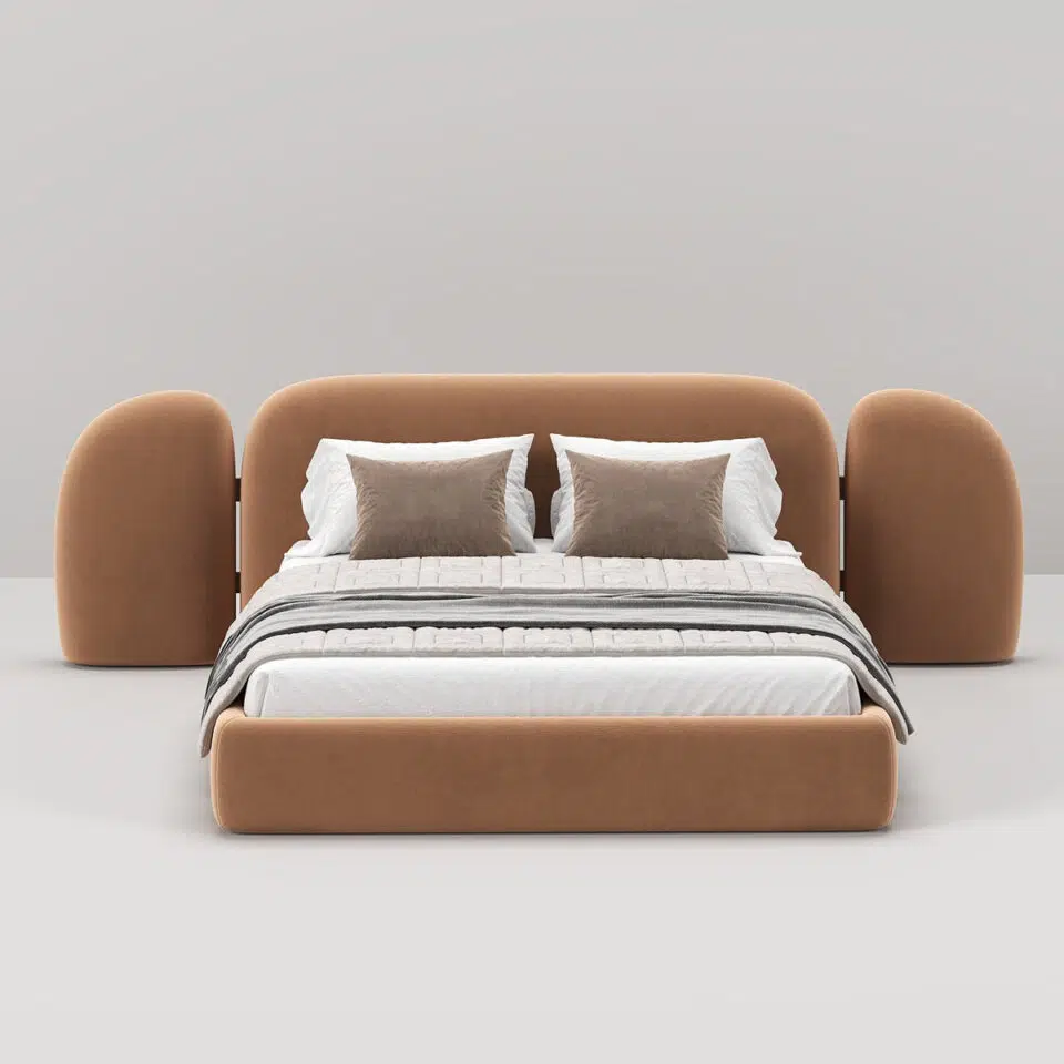 Vail Velvet Upholstery Bed