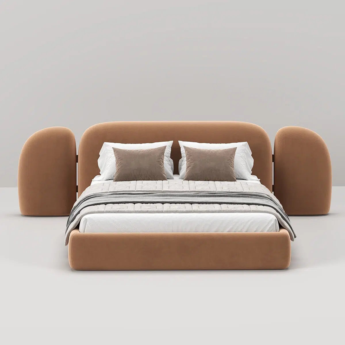 Vail Velvet Upholstery Bed