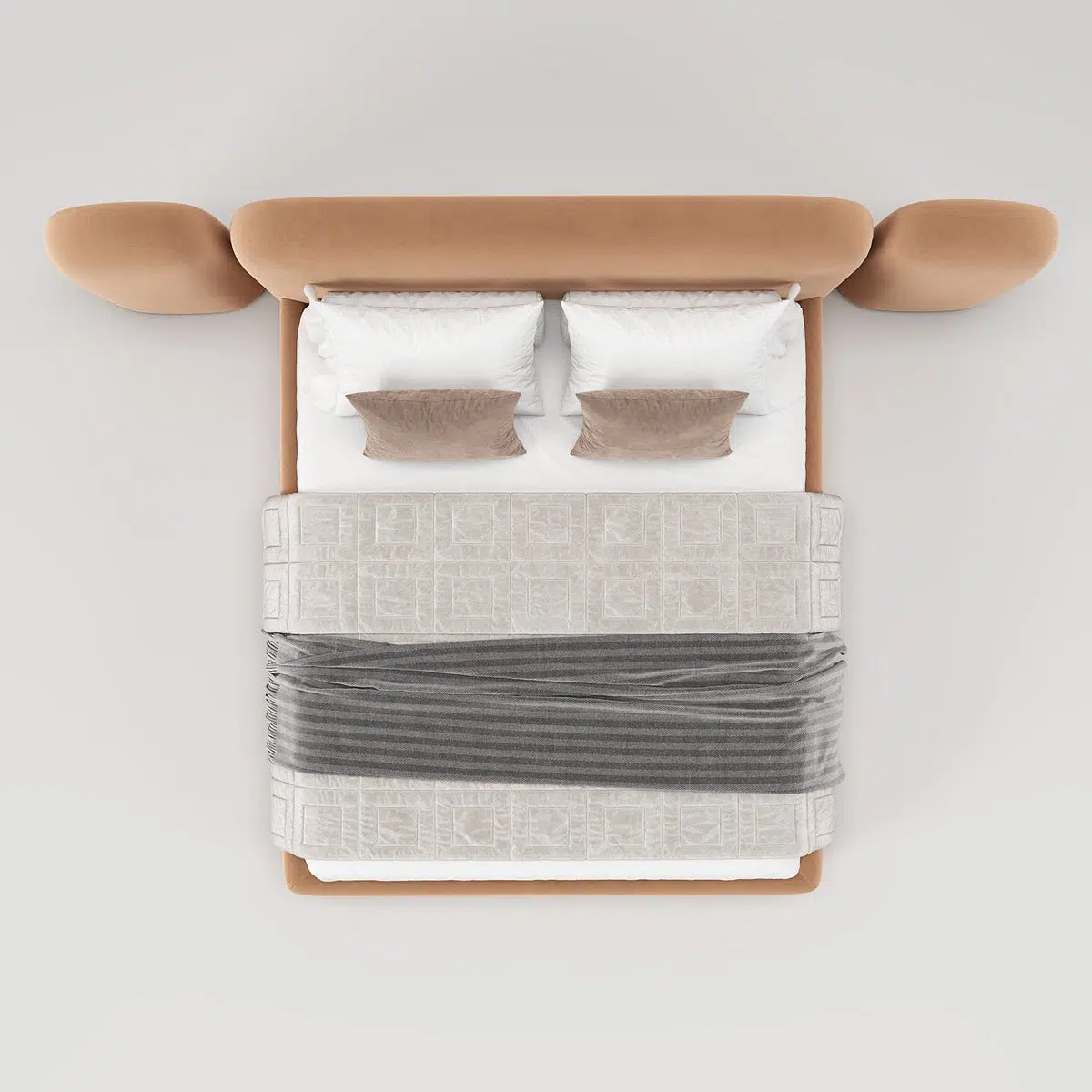 Vail Velvet Upholstery Bed
