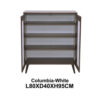 Wooden Shoe Rack, Free Standing Entryway Shoe Organizer – Columbia White