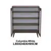 Wooden Shoe Rack, Free Standing Entryway Shoe Organizer – Columbia White