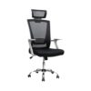 Executive Office Chair High-Back Mesh Swivel 360 Black And Grey