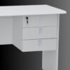 Infinity Executive Office Desk White 120cm