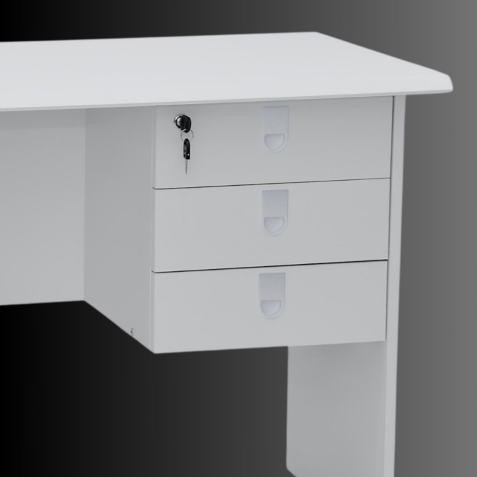Infinity Executive Office Desk White 120cm