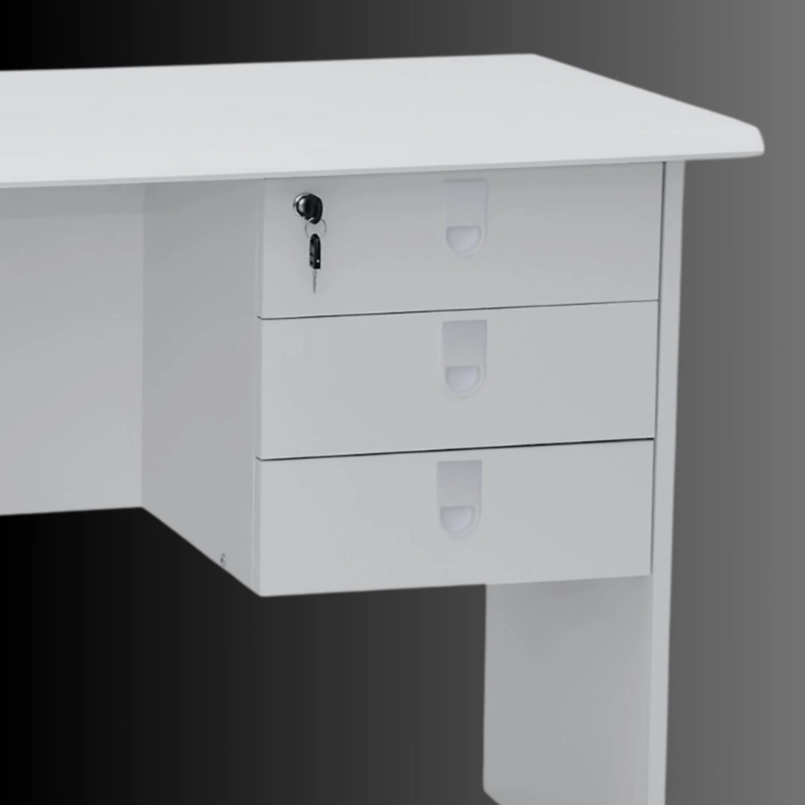 Infinity Executive Office Desk White 120cm