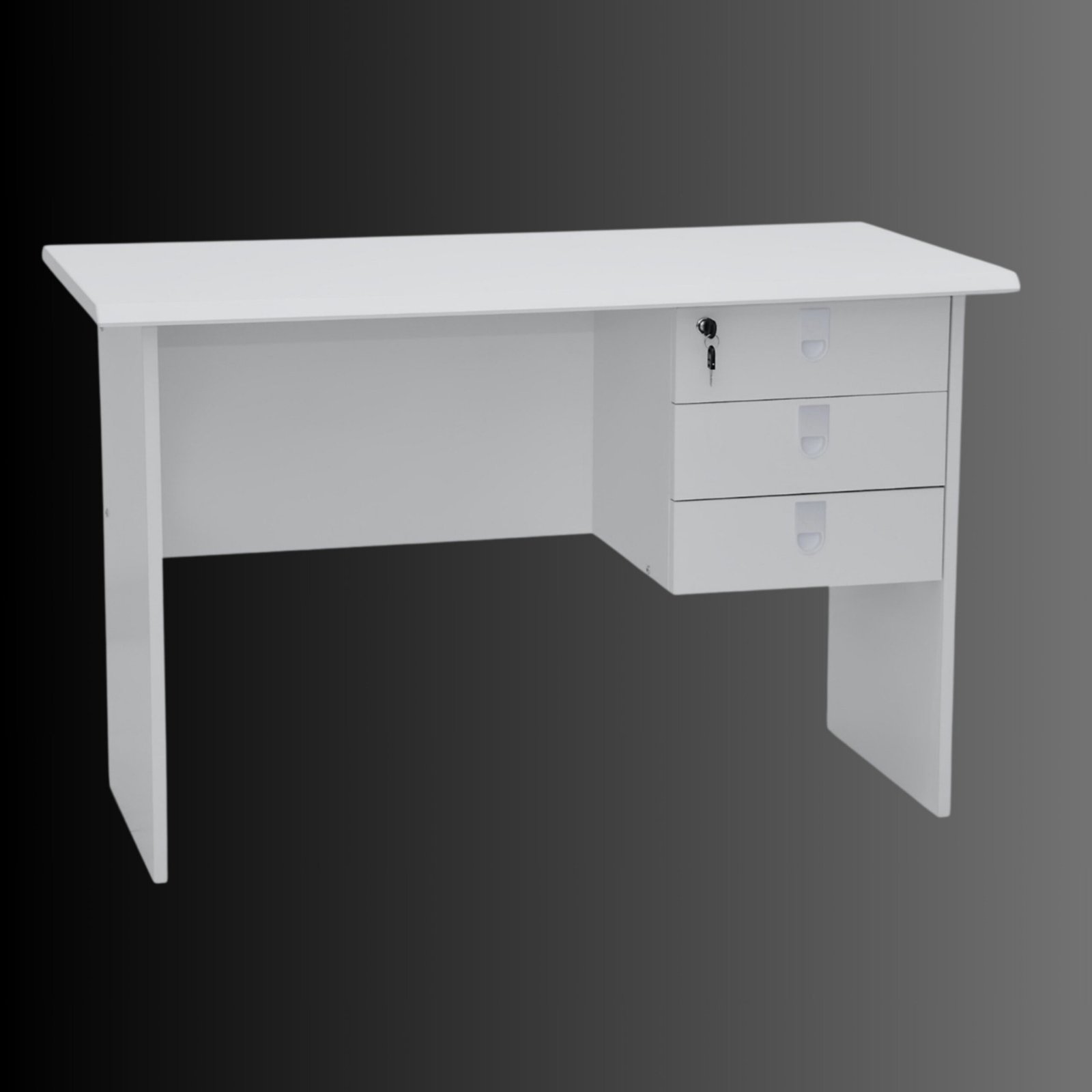 Infinity Executive Office Desk White 120cm