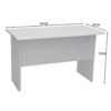 Infinity Executive Office Desk White 120cm