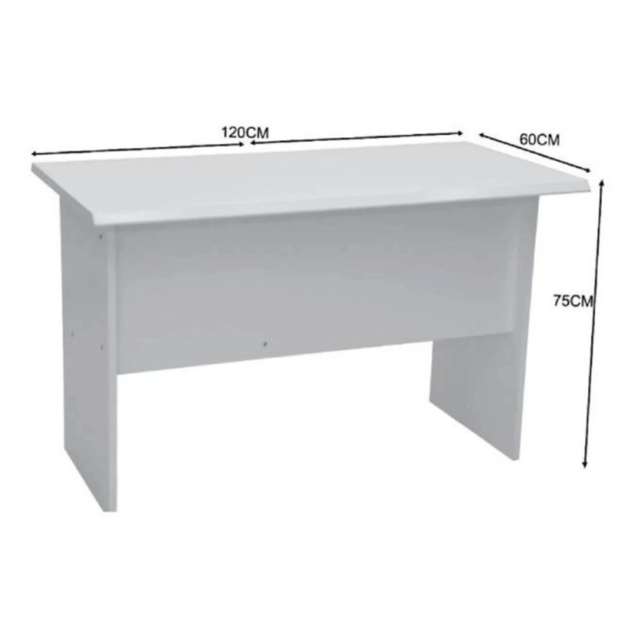 Infinity Executive Office Desk White 120cm