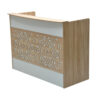 Abelia Reception Desk For Front Office Color Beige 140cm