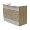 Abelia Reception Desk For Front Office Color Beige 140cm