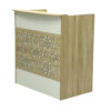Abelia Reception Desk For Front Office Color Beige 100cm