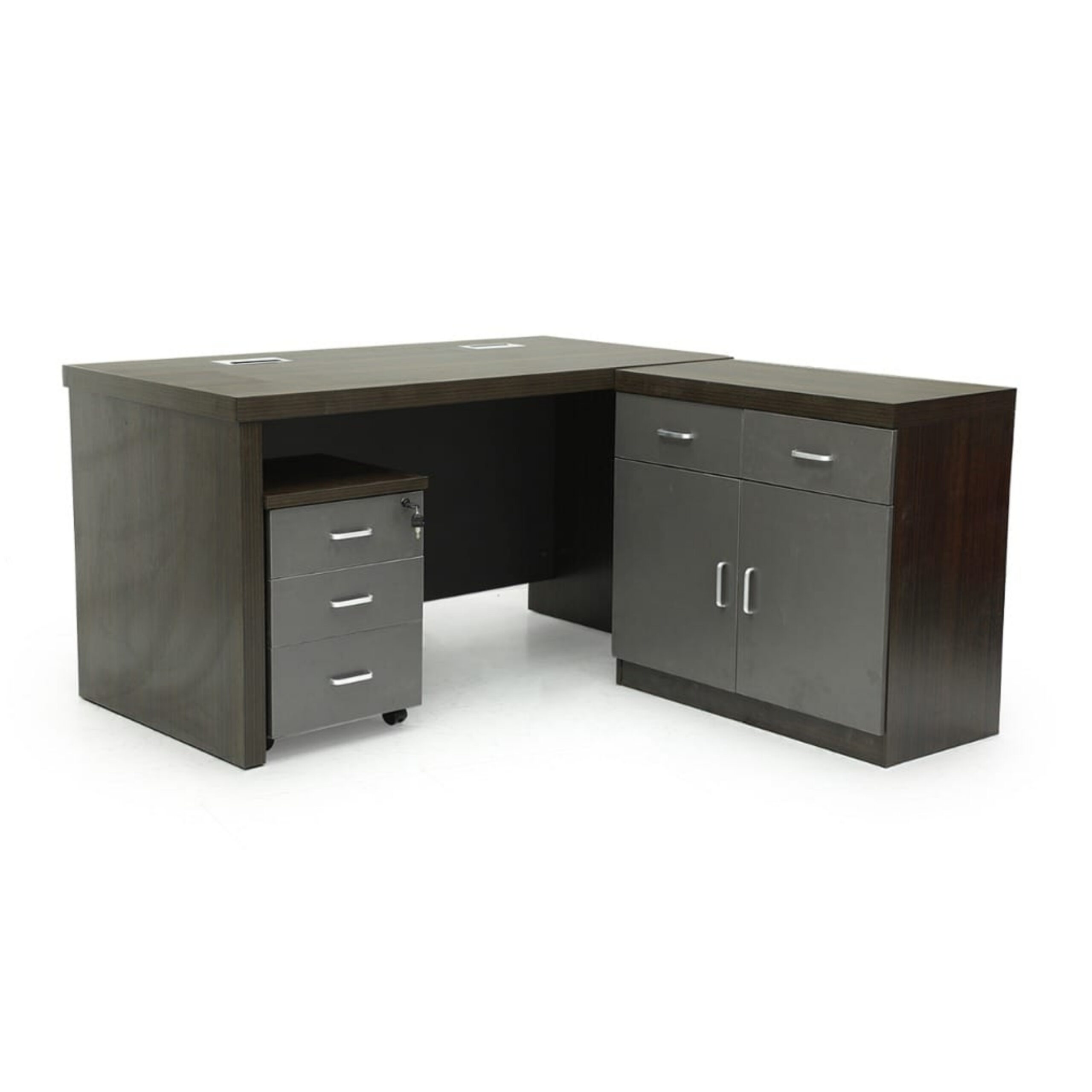 Executive Office Desk With Drawers- Color Walnut 140cm
