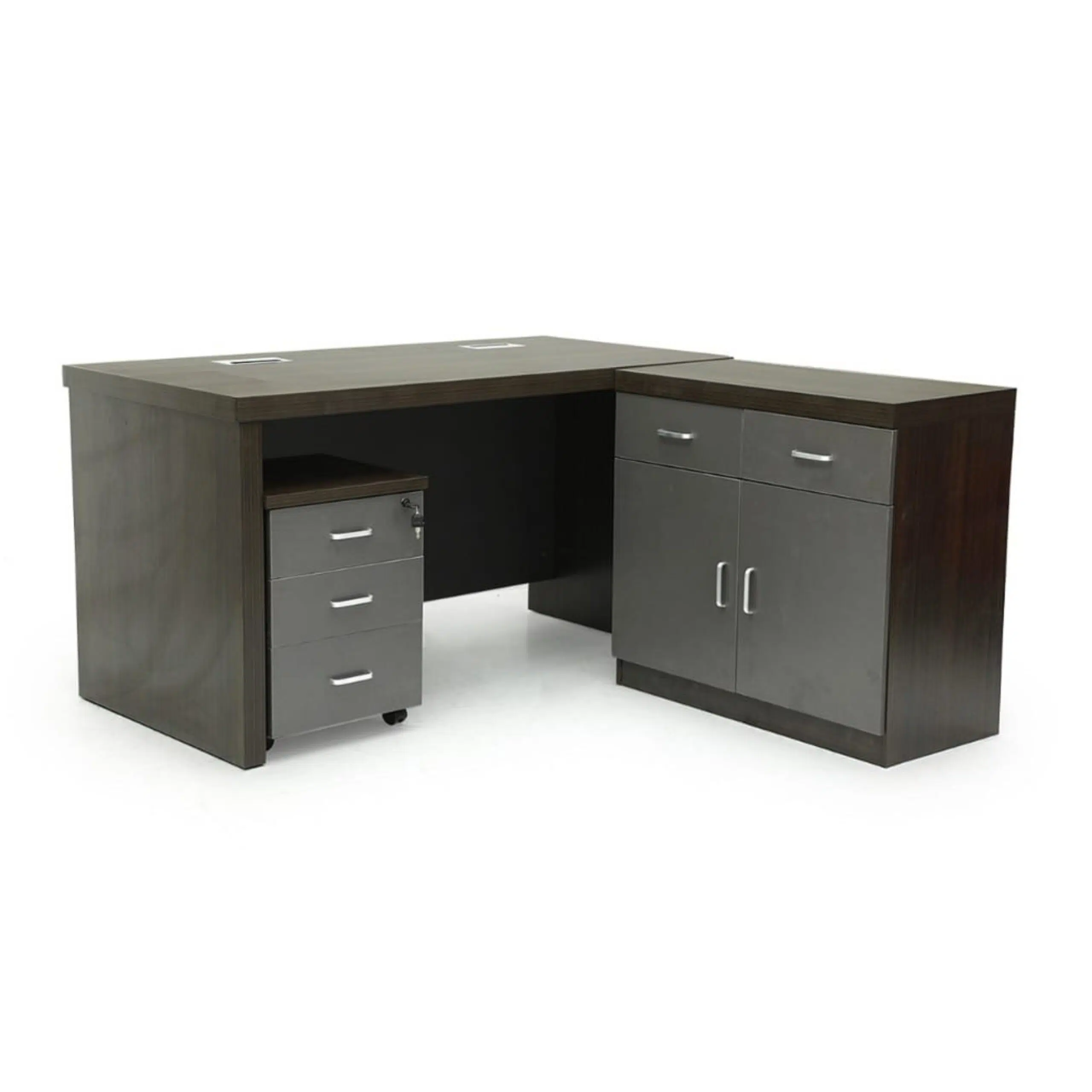 Executive Office Desk With Drawers- Color Walnut 140cm