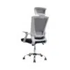 Executive Office Chair High-Back Mesh Swivel 360 Black And Grey