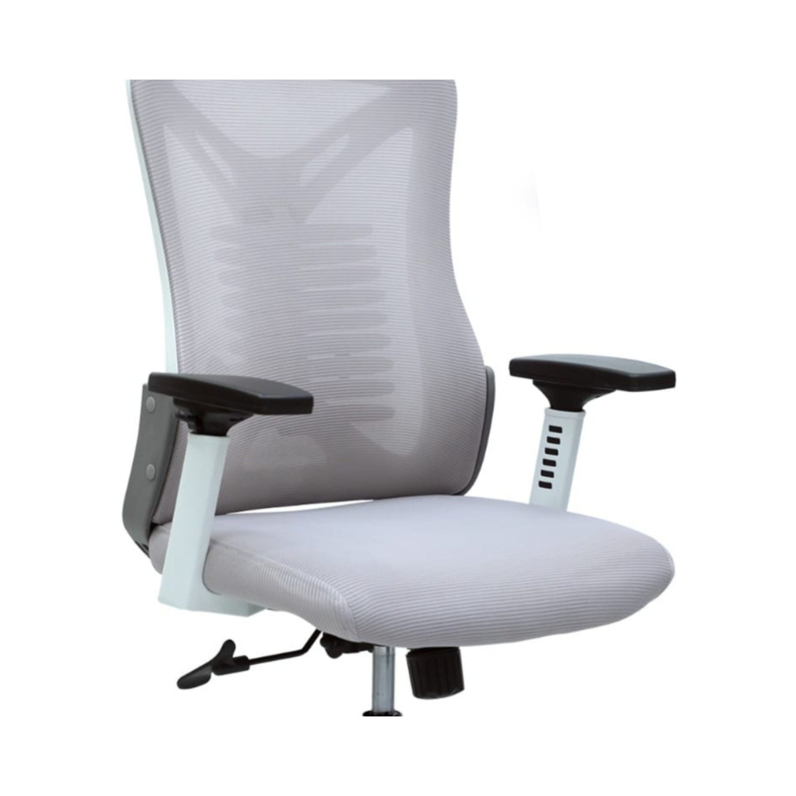 Executive Mesh Office Chair Headrest and Lumbar Support Comfortable High-Back Swivel 360 Black