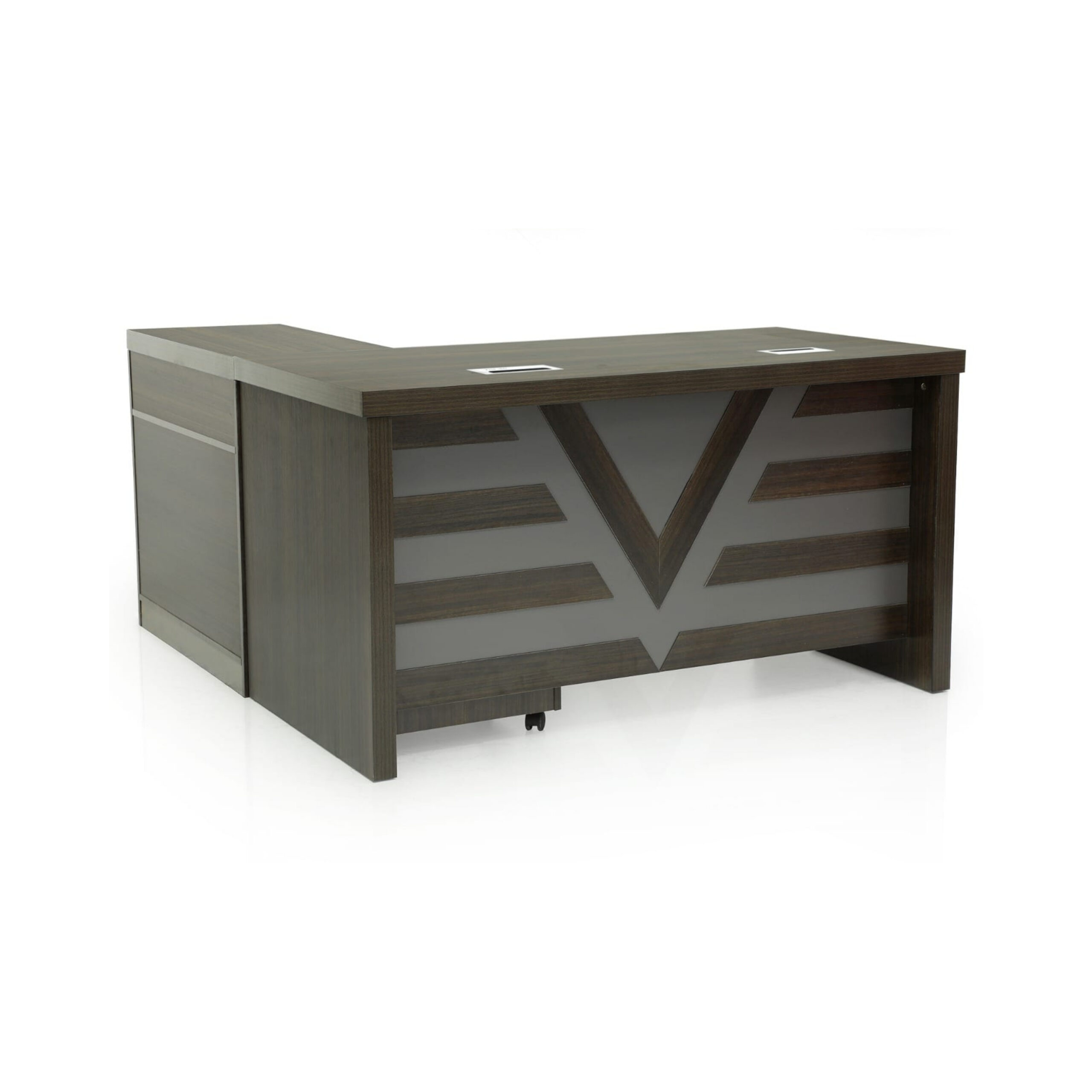 Executive Office Desk With Drawers- Color Walnut 140cm