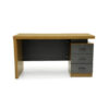 Executive Office Desk With Drawers- Color Light Brown 140cm