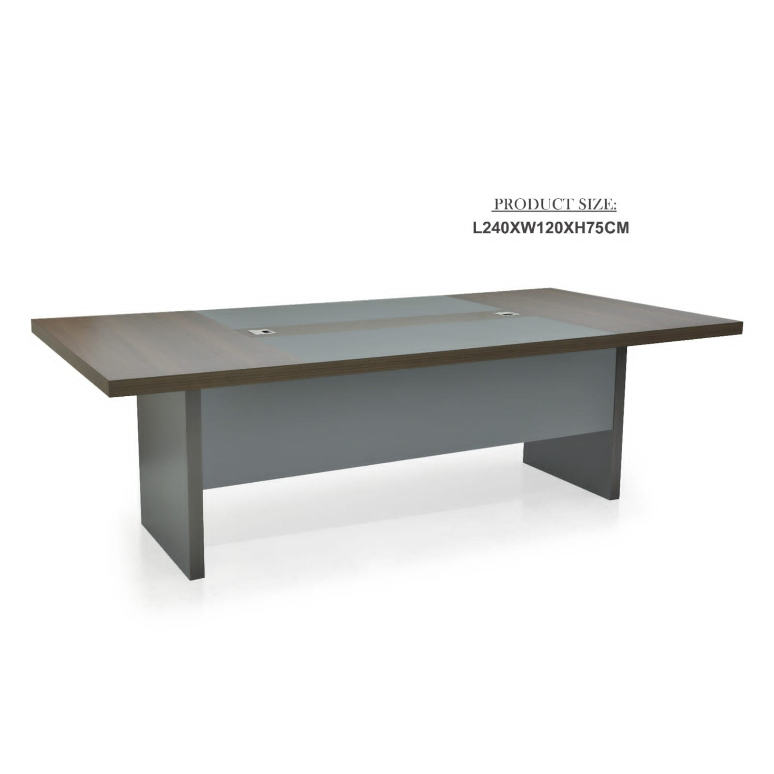 Orchid-2 Conference Table Marble 240cm Color (Walnut)