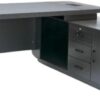 Executive Office Desk With Drawers-Coffee 160cm