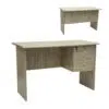 Infinity Executive Desk Sonama Oak 120cm