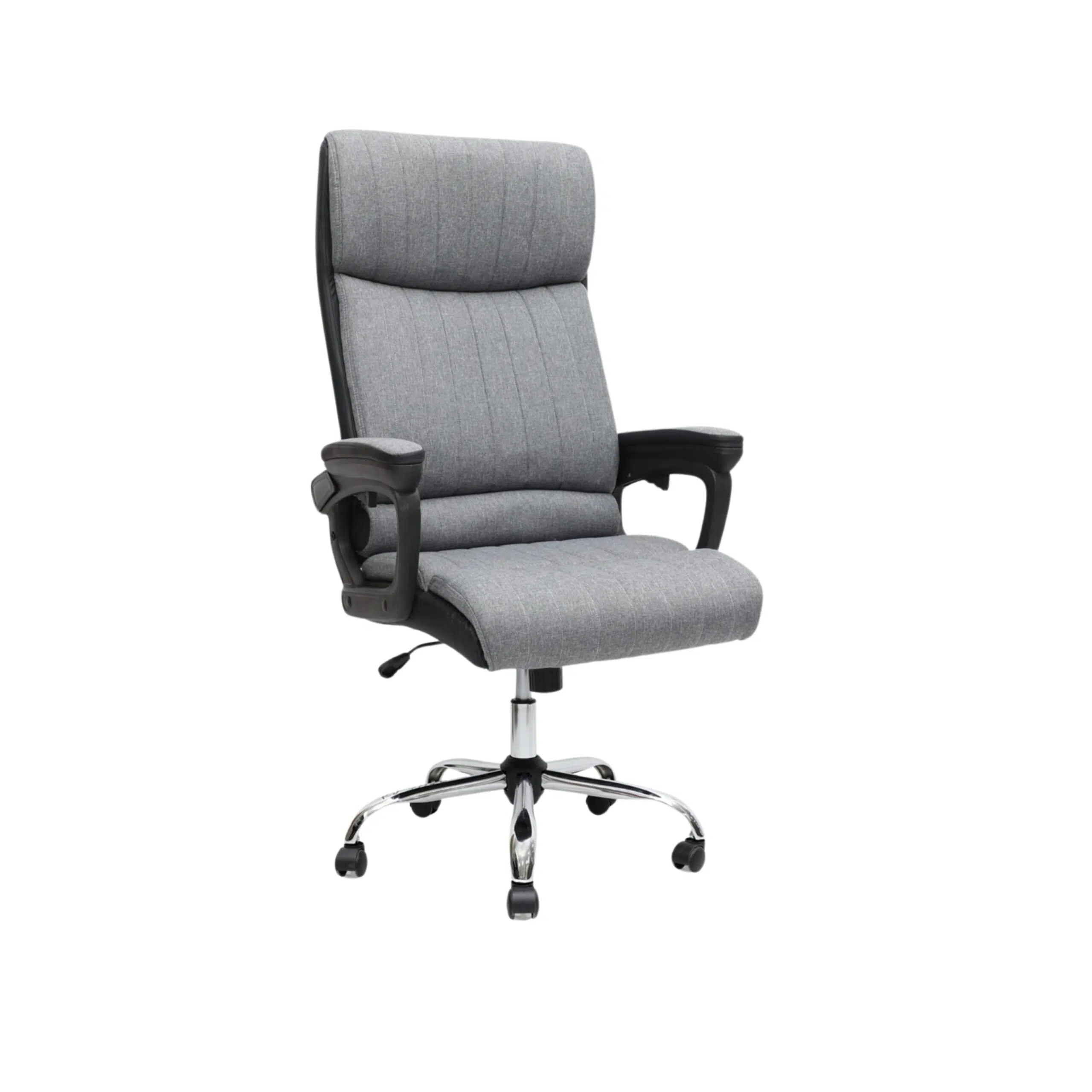 Ergonomic Fabric High Back Office Chair in Grey Color