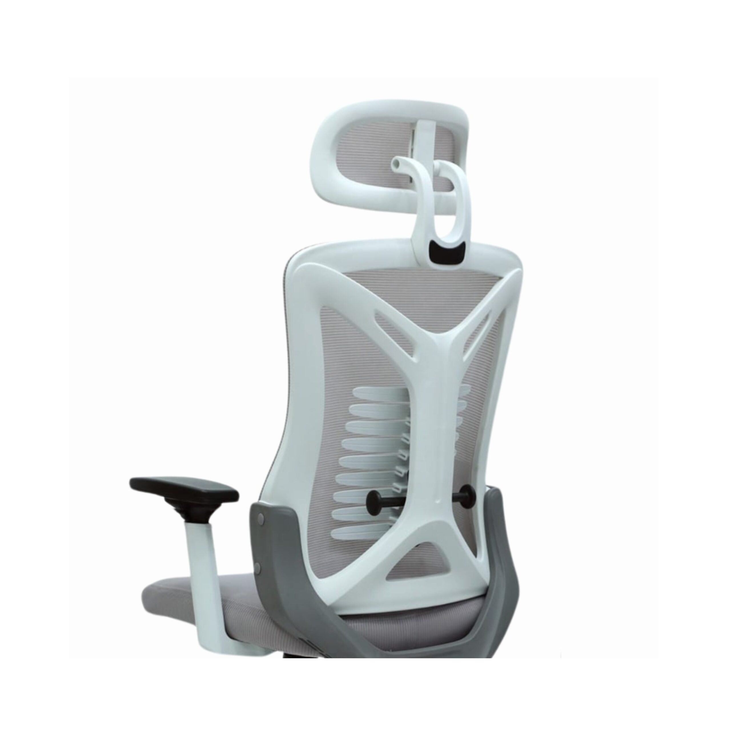 Executive Mesh Office Chair Headrest and Lumbar Support Comfortable High-Back Swivel 360 Black