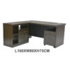 Thistle Executive Office Desk With Drawers- Color Coffee Grey 160cm
