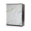 4 Door Marble Wardrobe with 4 Drawers – Wenge Marble