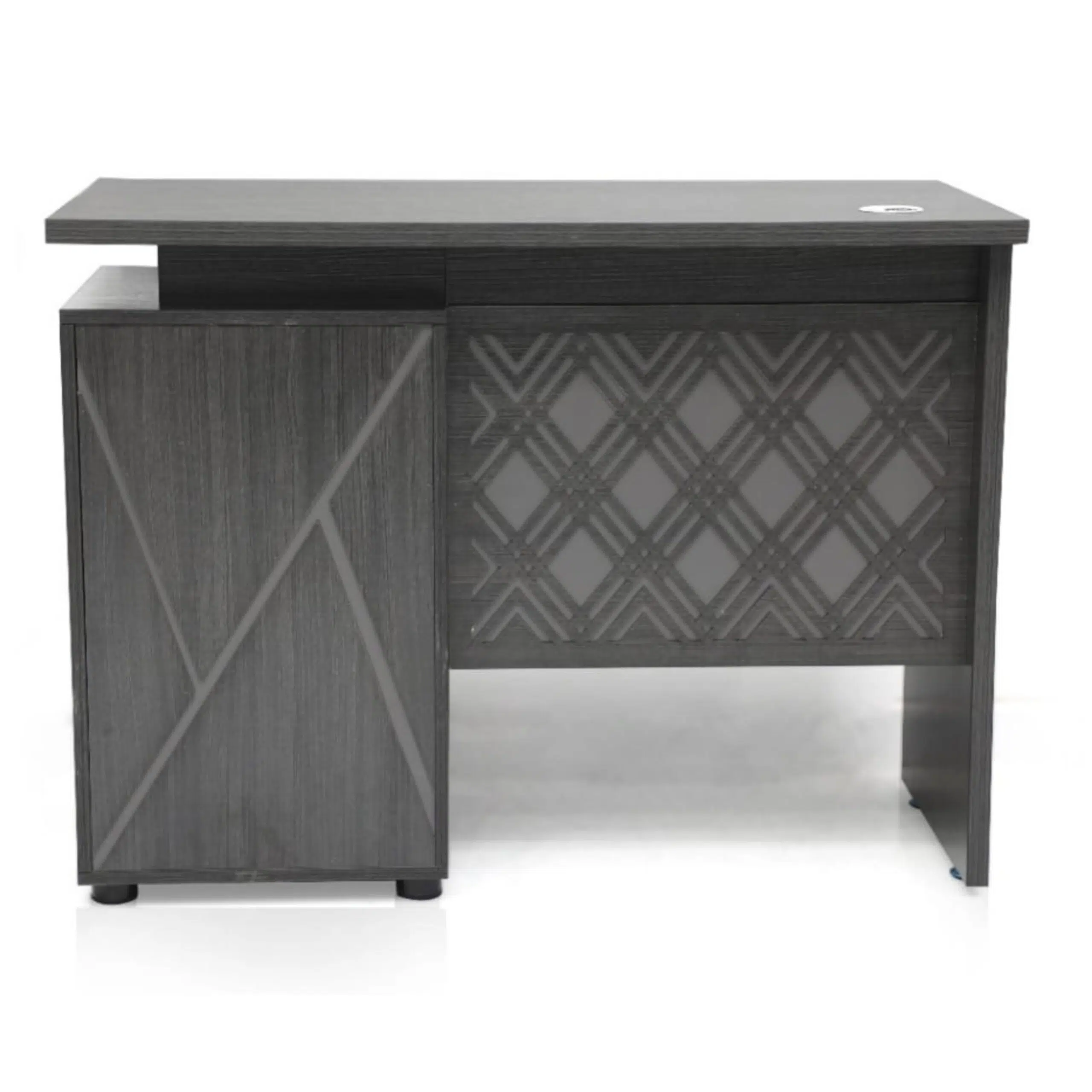 Arum Executive Office Desk With Drawers- Color Grey – Oak 100cm