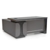 Iris Executive Office Desk With Drawers- Color Walnut Grey 160cm