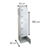 Benz Six Door Steel Locker