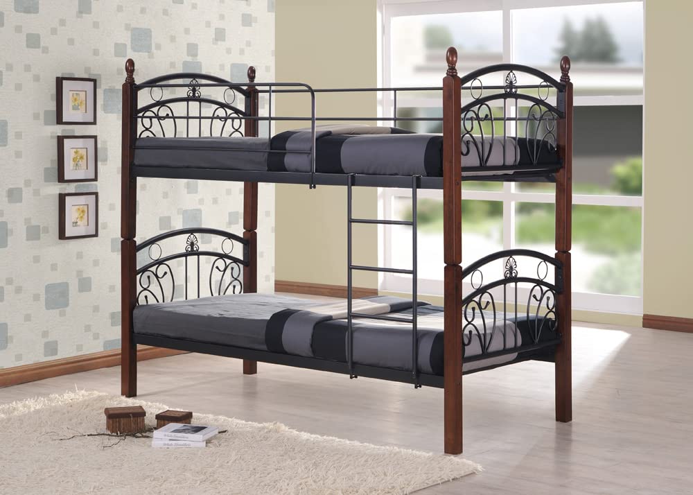 Wooden Steel Bunk Bed Double Decker Bunker Bed – KB11
