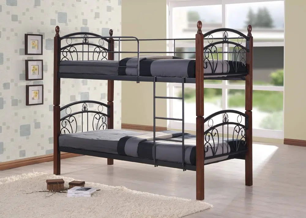 Wooden Steel Bunk Bed Double Decker Bunker Bed – KB11