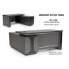 Iris Executive Office Desk With Drawers- Color Walnut Grey 160cm