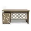 Larkspur Executive Office Desk With Drawers- Color Coffee120cm