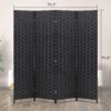 Four Panel Room Divider – 180×200 – Black