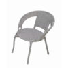 Patio 3 Pieces Rattan Dining Set Table with Wicker Glass Top