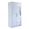 Best 2-Door Wooden Wardrobe Cabinet Cupboard Engineered – White