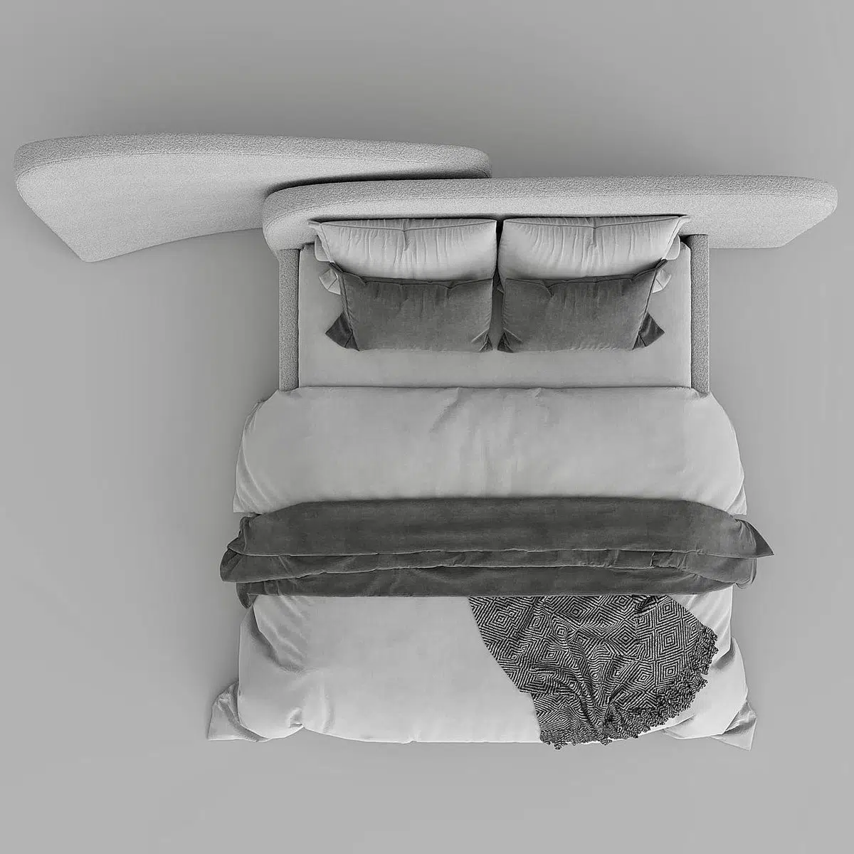 Avalon Boucle Bed