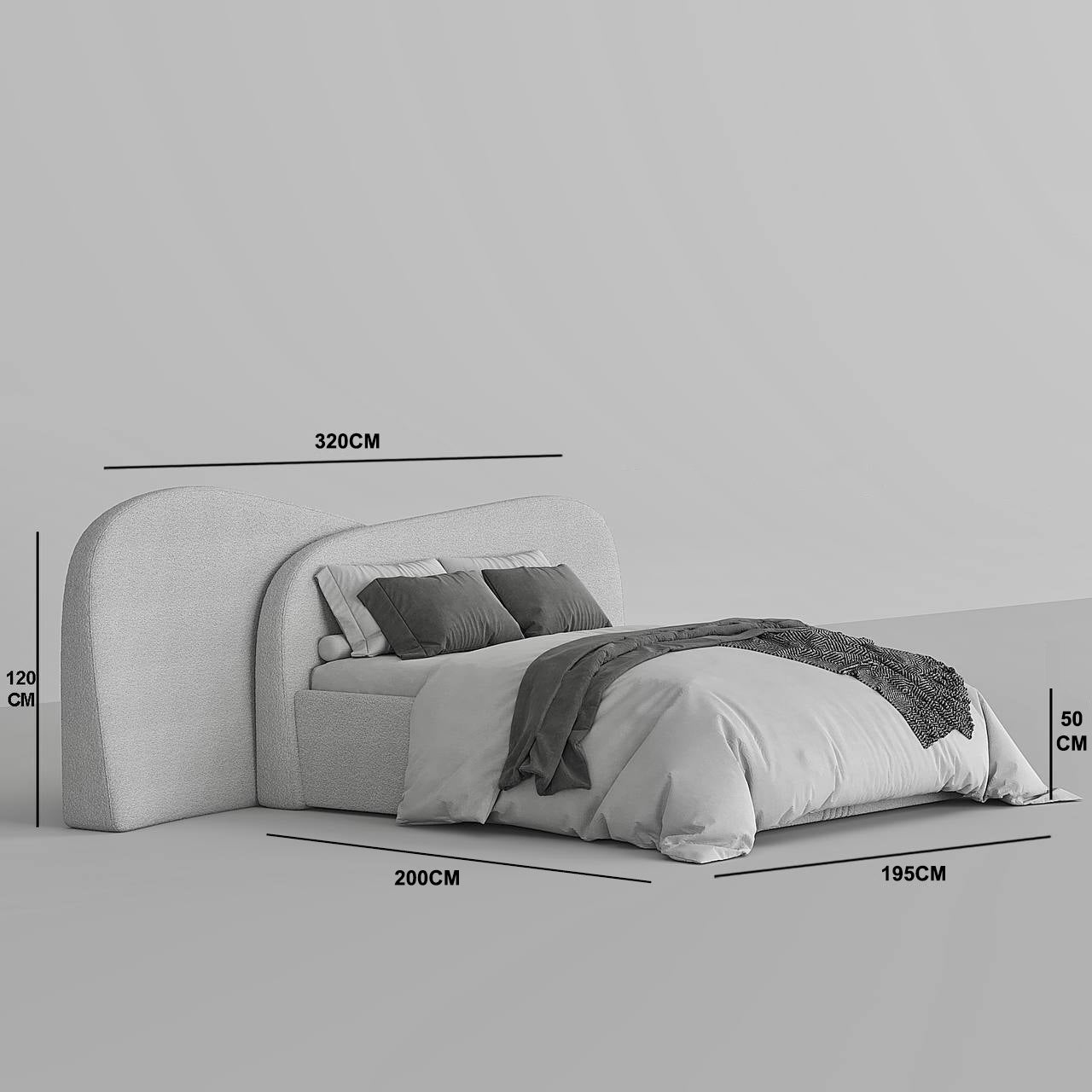 Avalon Boucle Bed