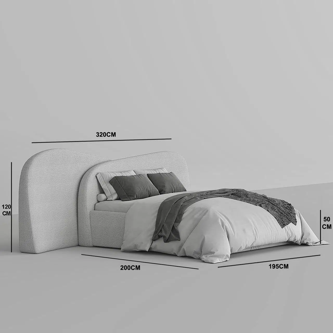 Avalon Boucle Bed