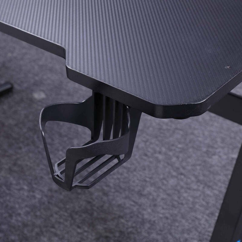 Z-Shaped Master Gaming Desk with RGB Lights -120cm
