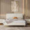 Brookshire Velvet Panel Bed