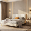 Brookshire Velvet Panel Bed