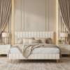 Brookshire Velvet Panel Bed