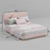 Logan Flower Boucle Bed